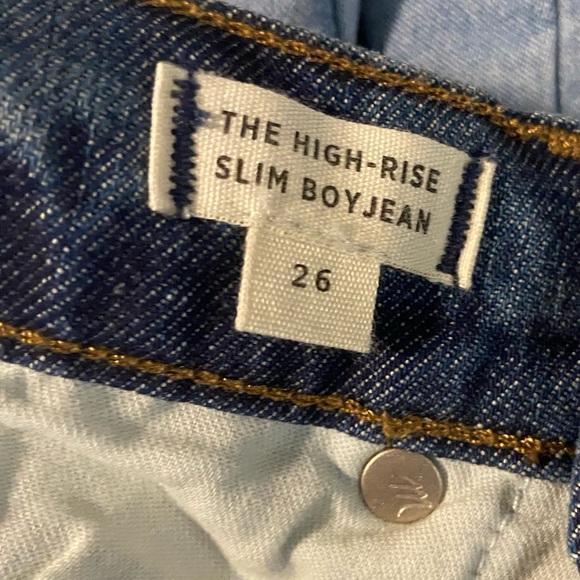 Madewell High Rise Slim Boy Jean - Picture 5 of 5